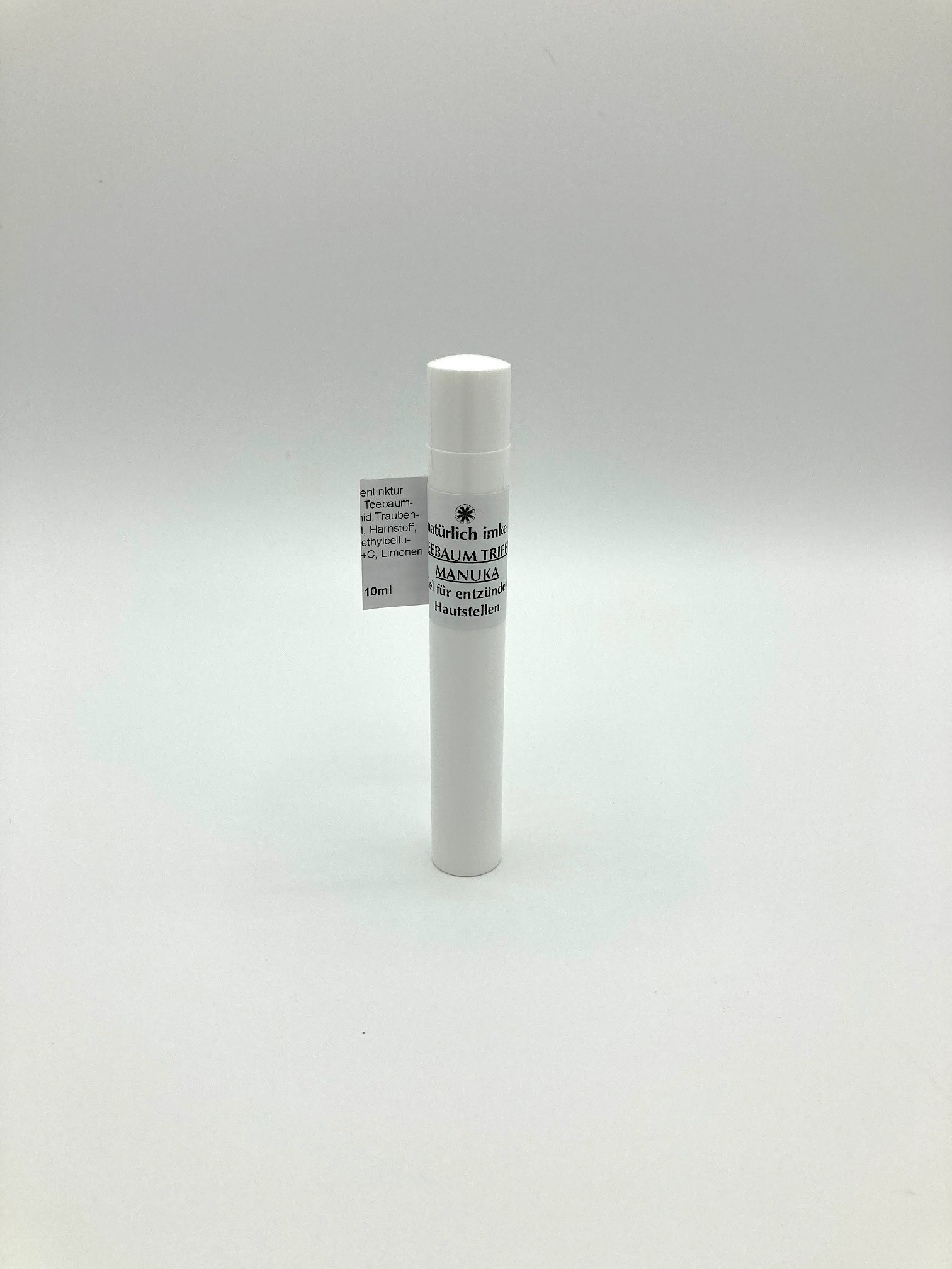 weißer Pumpspender mit 10ml Aknegel